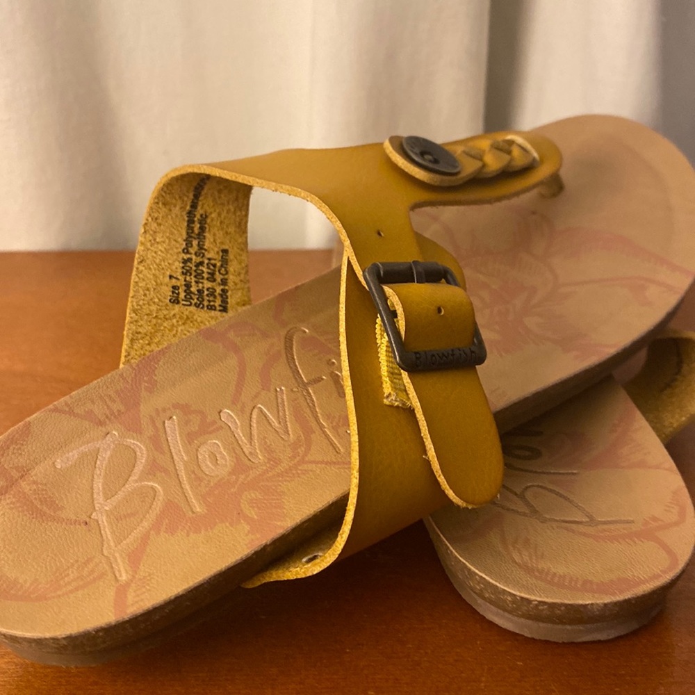 Blowfish size 7 flip flop sandals